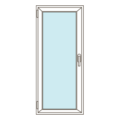 Стеклянная балконная дверь без перемычки