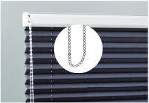 Шторы плиссе с цепью управления