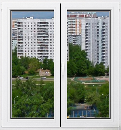 Окно ПВХ для теплого остекления квартиры